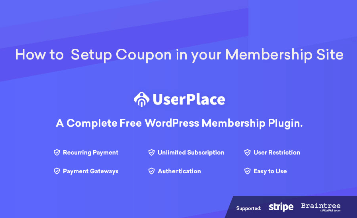 Cover Image for How to  Setup Coupon in your Membership Site  With UserPlace Plugin