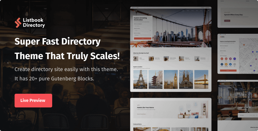 Listbook - WordPress Directory Listing Theme