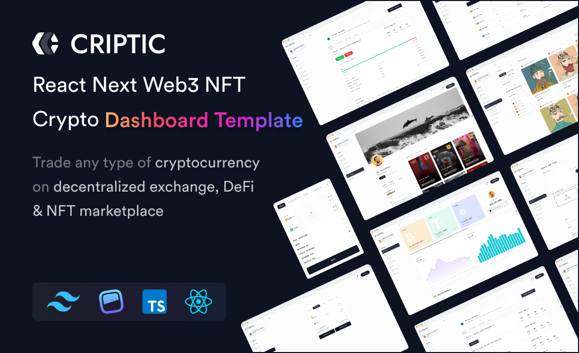 Criptic - React Next Web3 NFT Crypto Dashboard