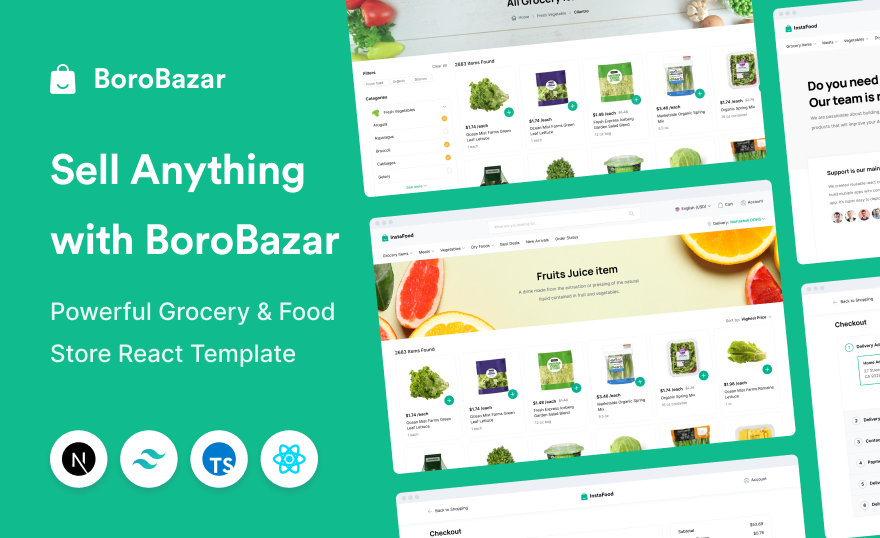 BoroBazar - Grocery & Food Store React Template