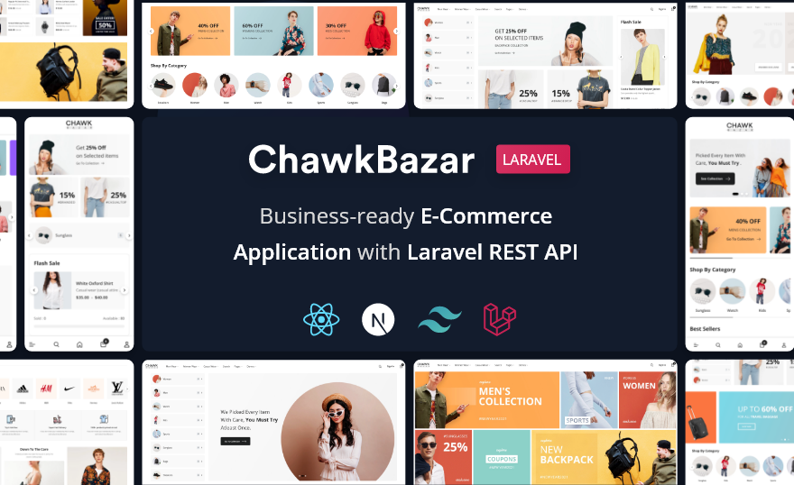 ChawkBazar Laravel - React, Next, REST API Ecommerce With Multivendor.